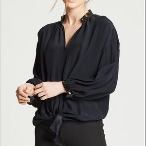 NWT Marie Oliver HENDRIX KNOTTED FRONT BLOUSE